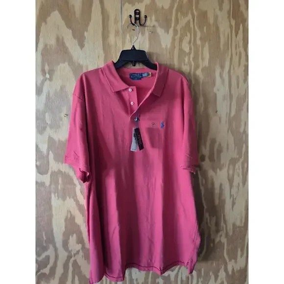 Polo Ralph Lauren Performance Polo 2XL Classic Red Blue Pony Logo Golf Shirt NWT - Picture 5 of 9